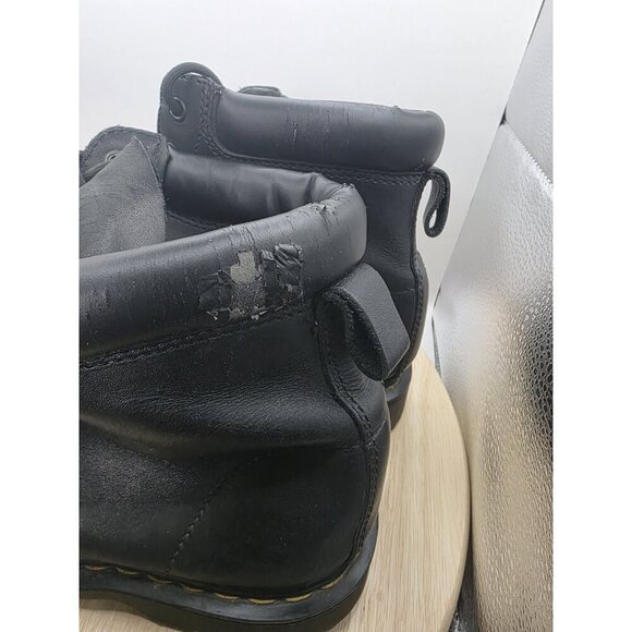 Dr Martens 292 Men's US 12 Ben 6 Eye Black Leather Combat Boots Made in Vietnam - Picture 6 of 9